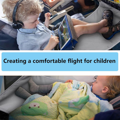 KUSIKIKA Toddler Airplane Bed, Airplane seat Extender for Kids,Kids Airplane Seat Extender Travel Bed,Airplane Must