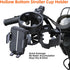 Elecphbo 4-in-1 360 Universal Stroller Cup Holder Adjustable Single/Double Cup & Phone Holder, Rotatable, Anti-Slip