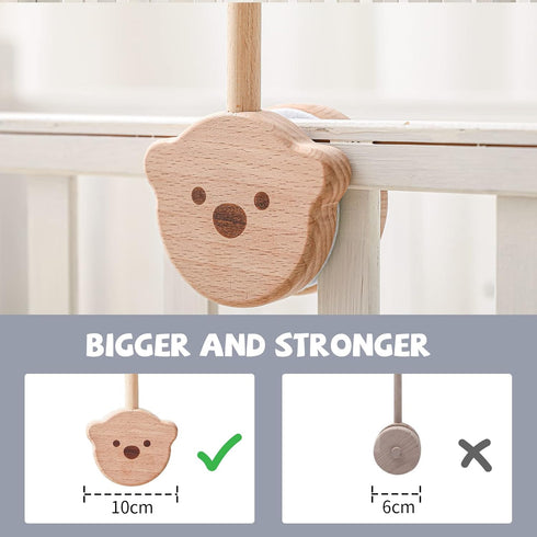 28-33inch Baby Crib Mobile Arm,HBM Wooden Mobile Arm for Crib Mobile Hanger for Crib Baby Girl Nursery Decor