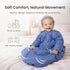 3.5 0-6 Baby Deedee Sleep Nest Travel - TOG Quilted Sleep Sack with Removable Sleeves, Unisex Travel Wearable Blanket
