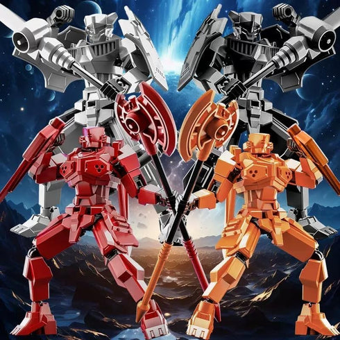 MMXBGS 2er Set T13 13 13 Action Figure, Assembly Completed Shield Warrior Titan Action Figures, Multi-Jointed Movable