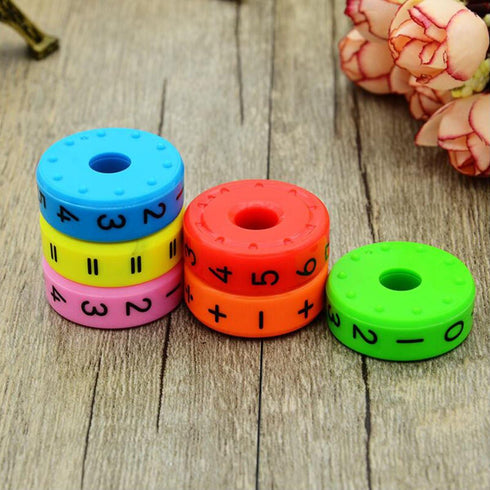 Montessori Learning Toys Math Game for Preschool, Educational Counting with Colorful Blocks