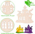 Max Fun 60PCS Halloween Crafts, Painting Wooden Slices Cutouts for Kids DIY Hanging Decorations