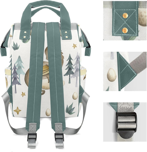 LiSoAkWE Backpack Daypack Backpack Cute Flying Eggs Dragon Personalized Large Capacity Diaper Bags,Custom Name Casual