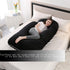 Jcickt 59 inch Pregnancy Pillow J-Shaped Full Body Pillow, with Velvet Cover Easy to Remove and Wash, Support Pregnant
