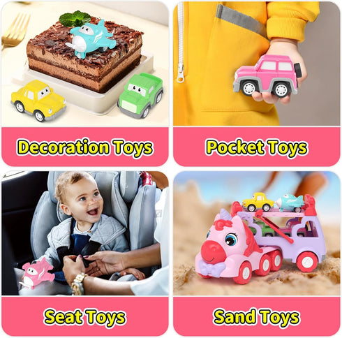 1 2 3 7-in-1 1-3 2-4, 1 2 3 newcrave Toys for Year Old Girl, Carrier Truck with Light & Music, Toddler Girl Toys Age +