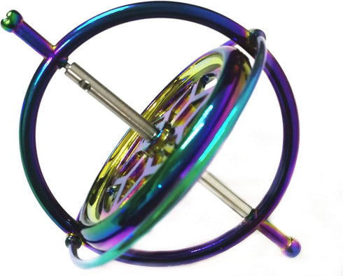 Joytech Precision Gyroscope Kill Time Metal Anti-Gravity Spinner Balance Toy, Colorful JA05
