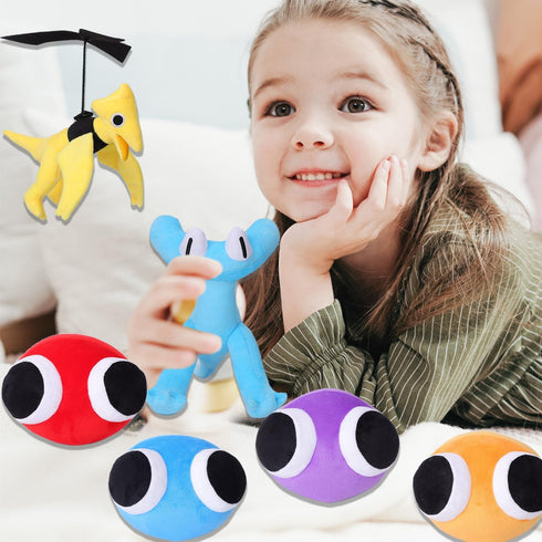 8pcs Rainbow Plush Toys, Stuffed Animal Plush Dolls, Chapter 2 Plushies for Fans Birthday Kid