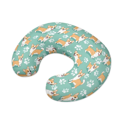 Qehuruxo Corgi Baby Nursing Pillow Cover Baby Breastfeeding Slipcover Infant Newborn Nursery Bottle