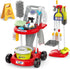 Toddler Cleaning Set | New 29-Piece Detachable Kids Cleaning Toy Set for Pretend Play Educational Cleaning Carts (Red)