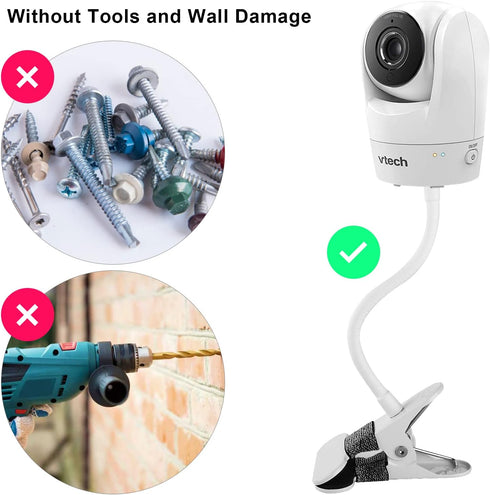 iTODOS VM819/VM901/VM919/VM924/VM320/VM350/VM352/VM546/VM818/VM923/VM5764,Baby Flexible Baby Monitor Mount Compatible