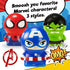 JA-RU Marvel Avengers & Spiderman Foam Balls - 3 Squishy Toy Stress Balls for Kids, Superhero Stress Relief