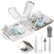 6 in 1 Bottle Cleaning Brush Set, Silicone Brush, Nipple Brush, Straw Brush, Drying Rack for Baby Bottles