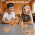 GLCforever 15+ 3D 5+ Teens-37 Toy Camel STEM Wooden Building Blocks - Shapes, Puzzle, Brain Games, Educational Toys