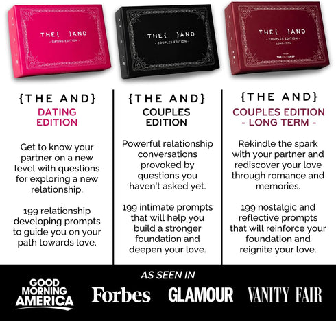 199 {THE AND} Dating Edition - Thoughtful Conversation Cards for Dating Couples - Questions to Get to Know Your New