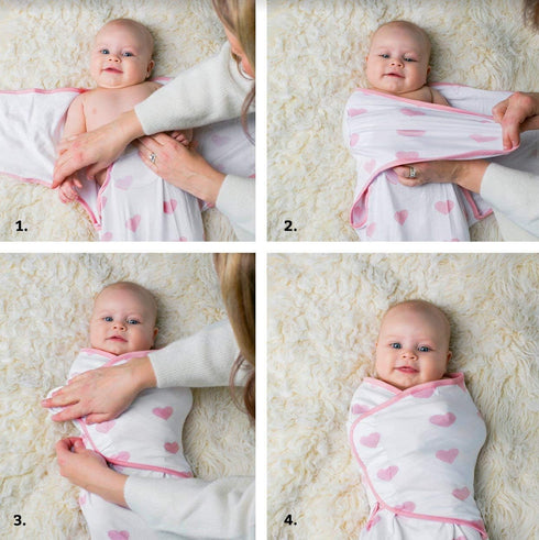 Set 0-3 3 Pack Ziggy Baby Baby Girl Swaddle Blanket Adjustable Wrap Size Small/Medium, Months - - Pink Peony, Pink