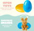 18 JOYIN Pcs Prefilled Easter Eggs with Plush Animals, Eggs with Plush Bunnies & Bears, Basket Stuffers for Girls