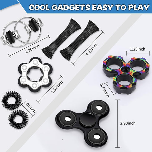 8Pcs 8+ Fidget Toys Adults Kids ADHD Autism Toys Adults EDC Cool Gadgets Desk Toys Fidgets for Classroom Magnetic