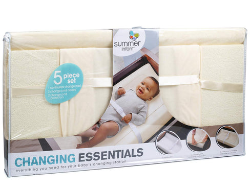 Summer 5 Set Infant Piece Changing Essentials - Ecru