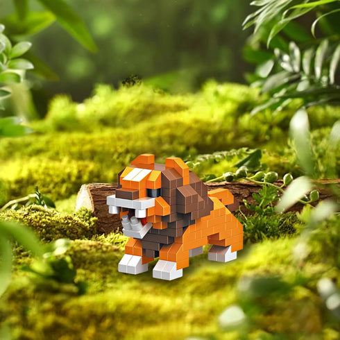 Kids Adult Animal Micro Building Blocks Set KLJM-10 (Lion, 203PCS) for Home and Office Decoration