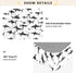 miaozhen 1 Pack 52x28 Cotton Baby Crib Sheets for Boys Girls Comfy Breathable Shark Silhouette Black and White Crib