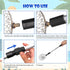 10 Pack Set Beach Toys Adjustable Extra Long Sand Sifter Mesh Shovel Mesh Beach Bag for Kids Foldable Beach Bucket