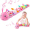 Infant Baby Musical Stuffed Animal Toys for 0-3-6-12 Months, Multi Sensory Toys with Crinkle and Rattles (Caterpillar,