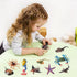 10Pcs Ocean Animals Toys Figures, Large Plastic Sea Creature Figurines Seahorse Starfish Crab Lobster Octopus Devilfish