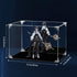 Acrylic Display Case - Clear Action Figure Display Case with Mirrored Back, Dustproof Storage Box for Collectibles