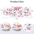 3 3 1 3D Pea Pod Infant Car Seat Insert with Strap Covers, in Reversible Floral Baby Car Seat Head Support for Newborn