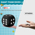 6 Inches Foam Dice - Fun Large Educational Toy for Board Game Nights and Learning Sessions