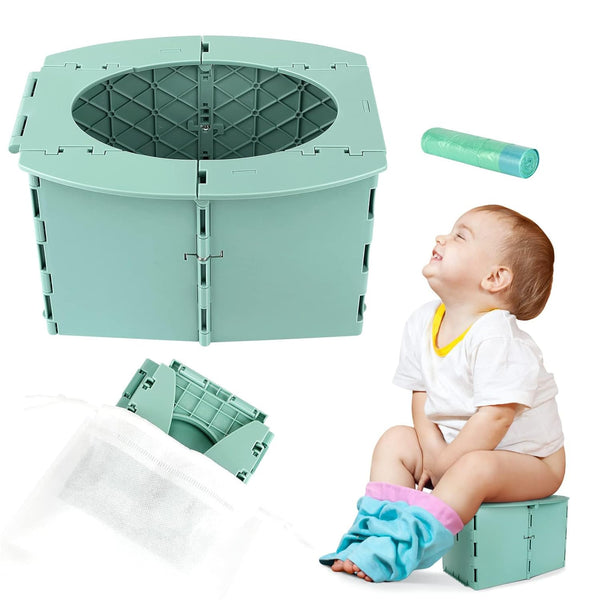 LEFUYAN Travel Potty for Kids, Reusable Portable Folding Potty for Toddler, Foldable Toilet