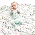 2 Pack 34 44 GRSSDER Baby Blankets Super Soft Jersey Knit Swaddle Blankets for Baby Girls and Boys, Double Layer