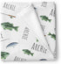 Lovable Gift Co Fishing Personalized Baby Receiving Swaddle Blanket