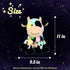 11'' Hopearl LED Plush Smile Cow Lighting Up Stuffed Animal Diary Cattle Floppy Night Lights Glow in The Dark Birthday