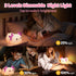 4 Dimmable Mewaii Huggwaii Squishy Axolotl Night Light for Kids, Soothing White Noise Sounds, Silicone Axolotl Lamp
