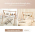 6 Wooden Baby Gym with Gym Toys, Detachable Wooden Play Gym Frame Activity Gym Hanging Bar Baby Toys for Activity Gym