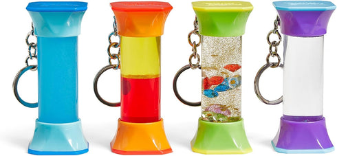 hand2mind Soothing Swirlers Sensory Tubes, Mini Fidget Keychains, Anxiety Relief Items, Calming