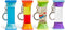 hand2mind Soothing Swirlers Sensory Tubes, Mini Fidget Keychains, Anxiety Relief Items, Calming