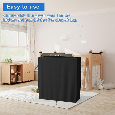 tonhui Play Kitchen Cover for Step2 Kids Kitchen Set, 37" L x 14" W x 40" H, Dustproof Indoor/Outdoor, 420D Waterproof