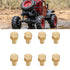 1/24 RC Hex Nut, 8Pcs Brass RC Wheel Lock Nut Replacement Accessories for SCX24 Wheels & Tires (8mm)