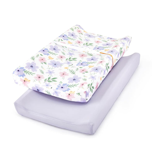 TILLYOU Changing Pad Cover Girl Set in Soft Jersey Material - Fits