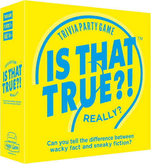 Hygge Games is That True?! – Trivia Party Game, Can You Tell the Difference Between Wacky Fact and Fiction?