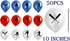 50 Baseball Party Latex Balloons for Sports Game Graduation Birthday Party Decorations Supplies