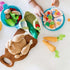 Set Playset 3 HABA Play Food - Soft Veggie Basket with Cucumber, Tomato, Carrots & Potatoes Pretend Play Kitchen Toy