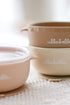 Silicone Baby Bowls with Lids, Toddler Food Storage Bowls Set (Beige)