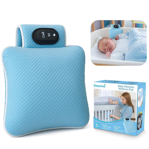 SNOVVI Baby Vibrating Soother,Baby Patter for Sleep,Rechargeable Baby Sleep Soother Pad with 3