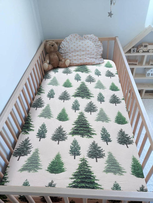 Culclendy Soft Fitted Crib Sheet, Stretchy and Breathable Toddler Crib Sheet for Boys and Girls, Fits Standard Crib
