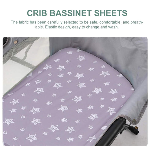 Soft Washable Changing Pad Cover for Crib & Nursing - Easy Clean Pattern