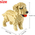 Larcele Micro Dog Building Blocks Mini Pet Toy Bricks, 950 Pieces KLJM-02 (Golden Retriever)